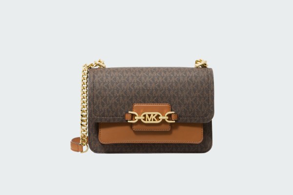 HEATHER LARGE LOGO SHOULDER BAG