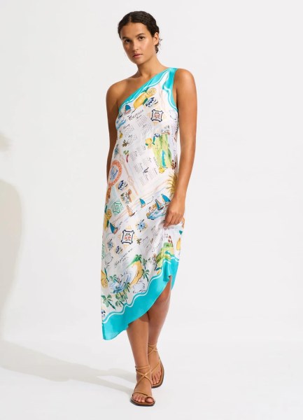 ONE SHOULDER MIDI DRESS