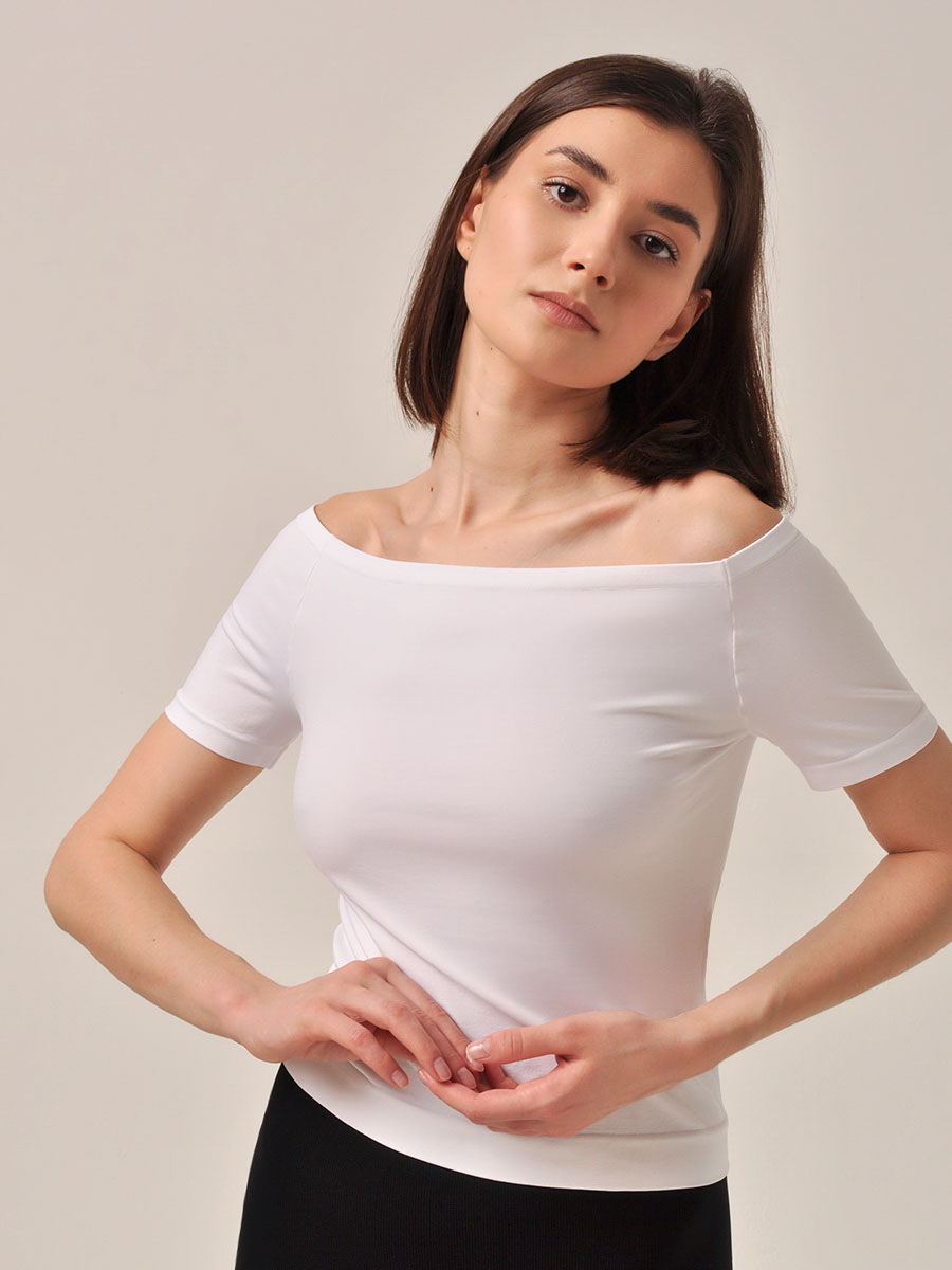  T-SHIRT OFF-SHOULDER