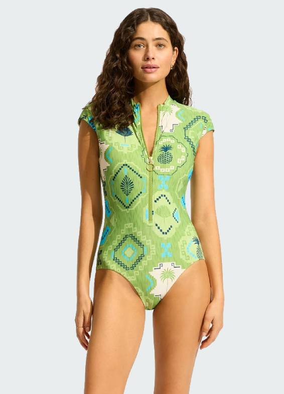 ZIP FRONT ONE PIECE 