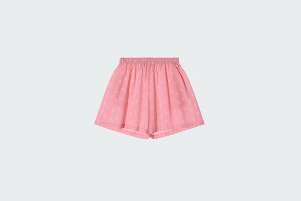 SHORTS VUAL PRINTED PICTOGRAMS ROSE