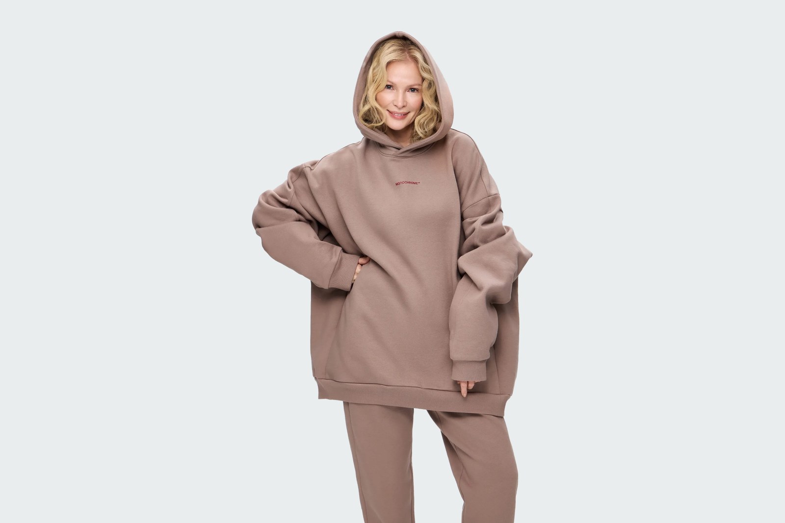 HOODIE REGULAR FLEECE NUDE