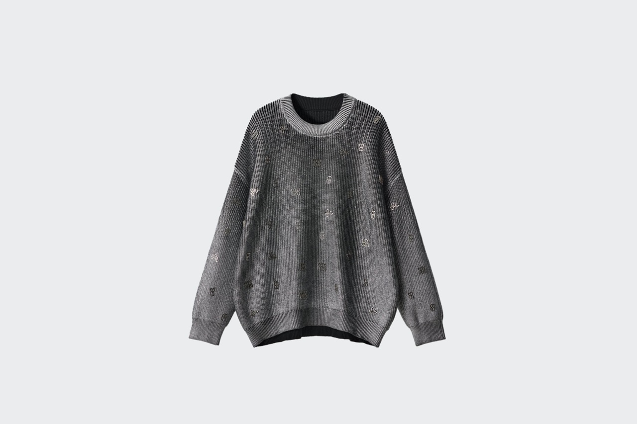 SWEATER SPARKLE PICTOGRAMS SILVER NY25