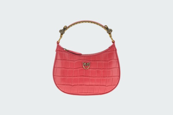 MINI HALF MOON PELLE STAMPA
