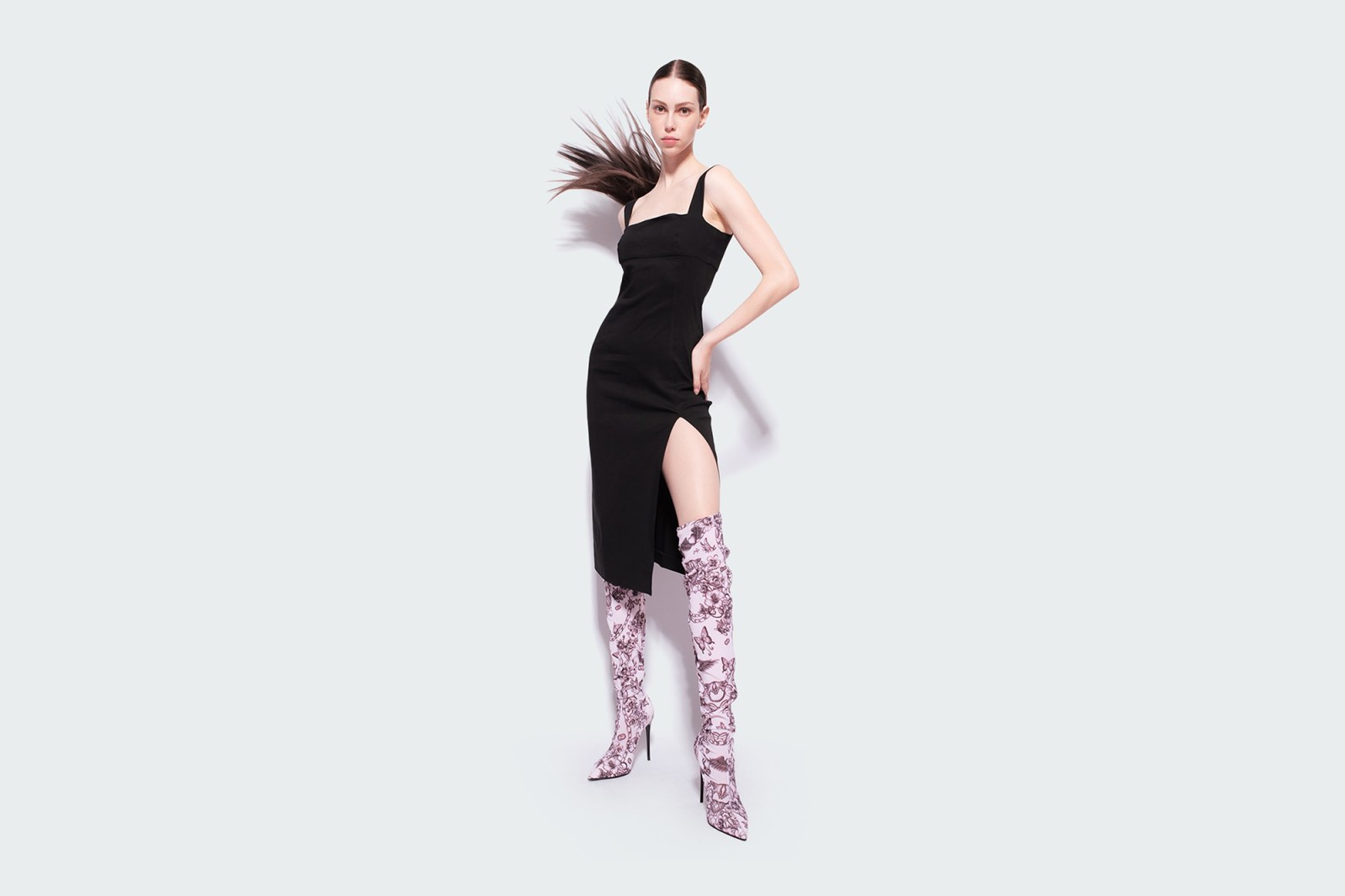 AMICHEVOLE ABITO LINO STRETCH