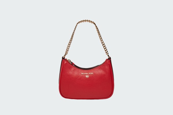 JET SET CHARM PEBBLED LEATHER POCHETTE