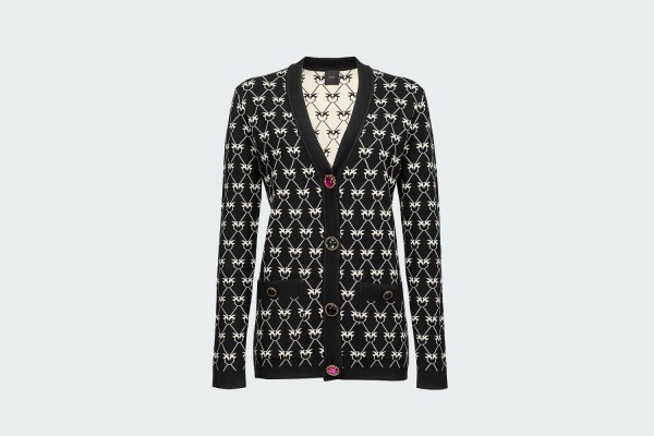 CAMOMILLA CARDIGAN JACQUARD MONOGRAM