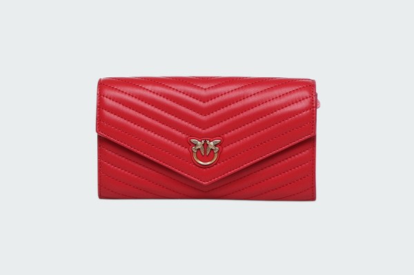 SMALL CHEVRON TASSEL WALLET