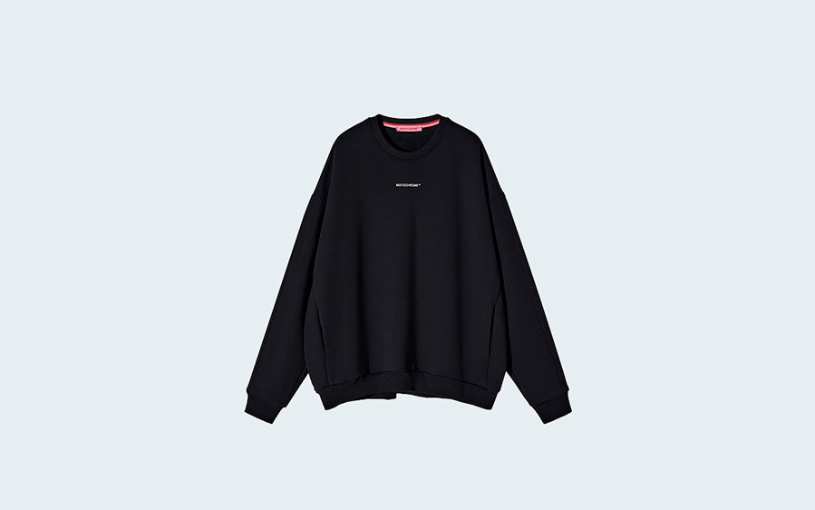 SWEATSHIRT REGULAR FLEECE BLACK