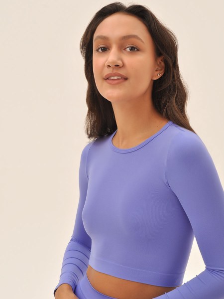 CROP TOP MANICA LUNGA