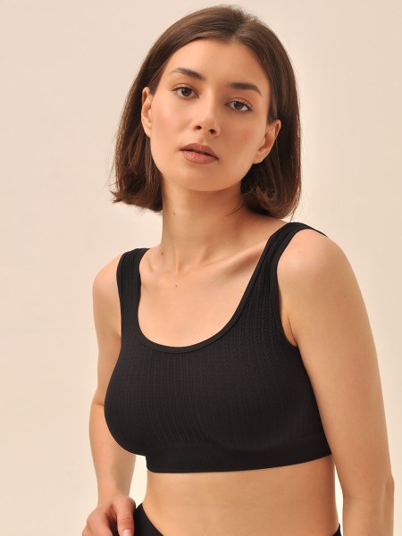 TOP SPALLA LARGA PLAIT