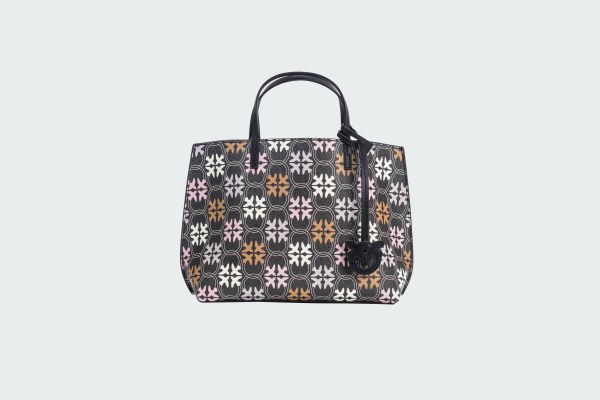 CARRIE SHOPPER CLASSIC LOVE BIRDS MONOGRAM