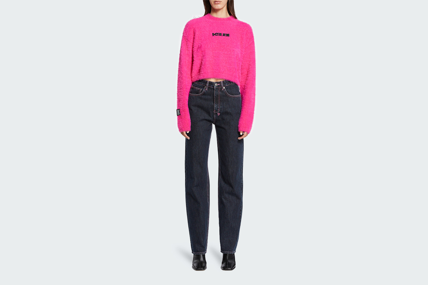 CROPPED SWEATER FUSCHIA