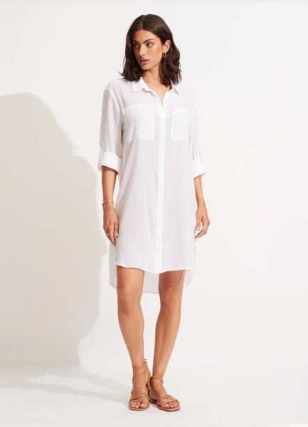 CRINKLE TWILL BEACH SHIRT