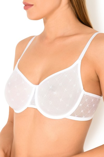 MONOGRAM MESH BRA