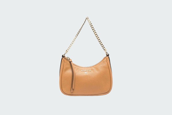 JET SET CHARM PEBBLED LEATHER POCHETTE