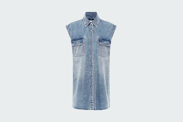 SLEEVELESS SHIRT OVERKAST