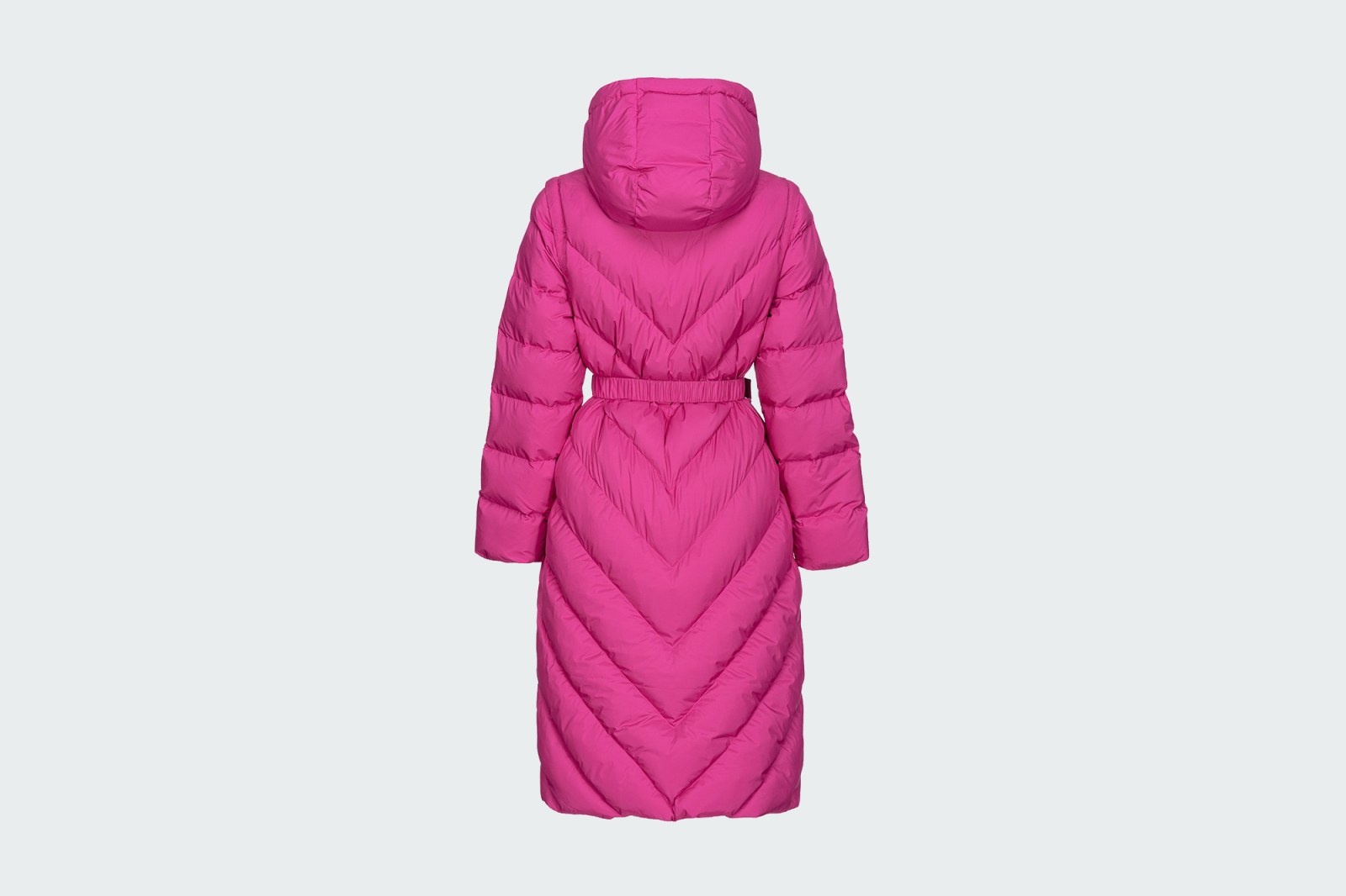 LONG PADDED CHEVRON JACKET
