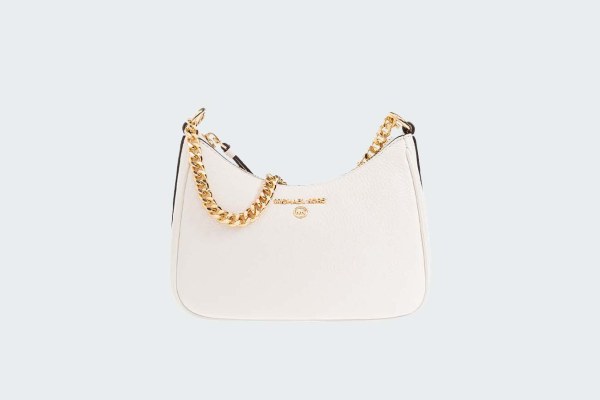 JET SET CHARM PEBBLED LEATHER POCHETTE