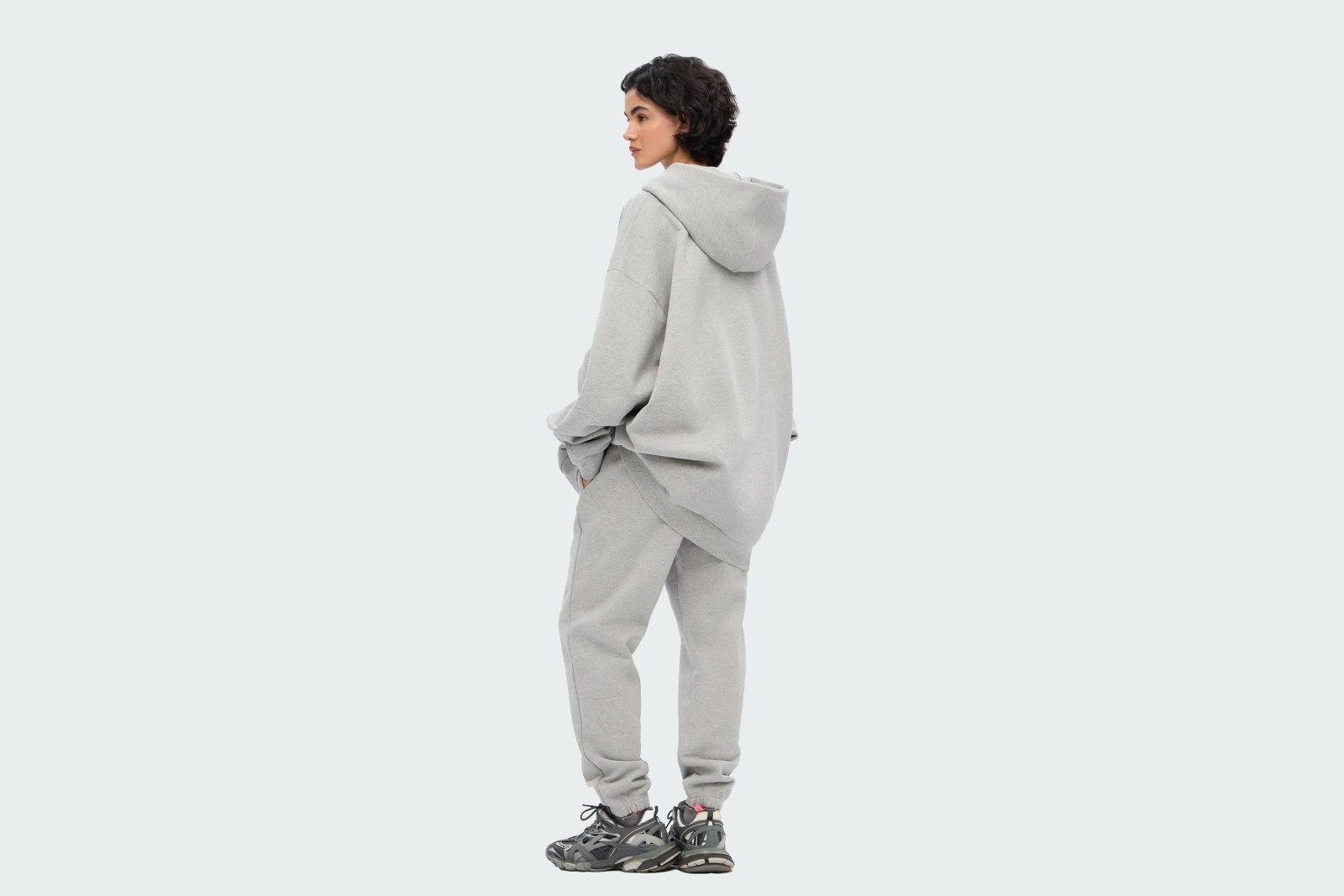 HOODIE REGULAR FLEECE GREY
