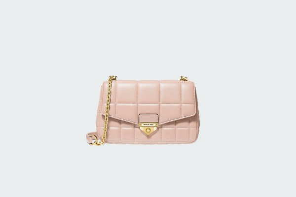 SOHO LARGE QUILTED LEATHER SHOULDER BAG