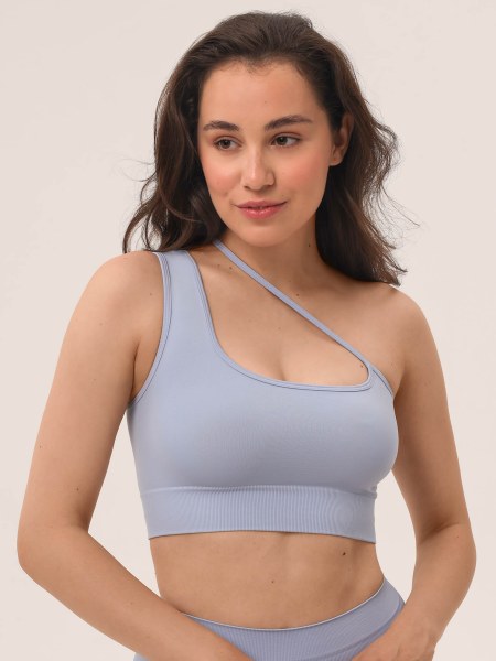 TOP ONE SHOULDER DOUBLE STRAP