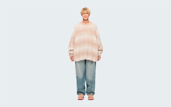 SWEATER VILLAGE GRADIENT SAND