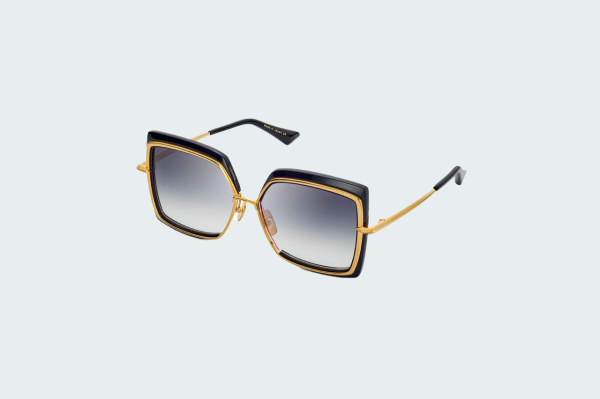 NARCISSUS // BLACK - YELLOW GOLD W/ DARK GREY TO CLEAR - AR