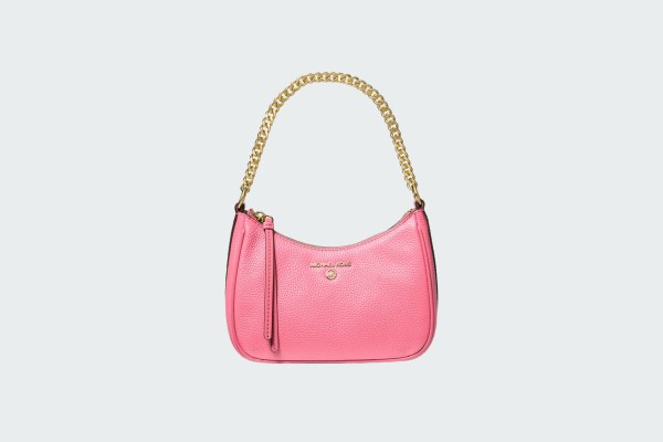 JET SET CHARM PEBBLED LEATHER POCHETTE