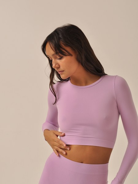 CROP TOP MANICA LUNGA