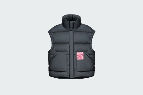 DOWN VEST JAQUARD PATTERN 