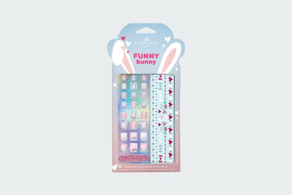 KIDS STICKER NAIL NAILS & TEMPORARY TATOO SET