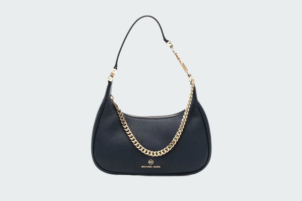 PIPER SMALL PEBBLED LEATHER SHOULDER BAG