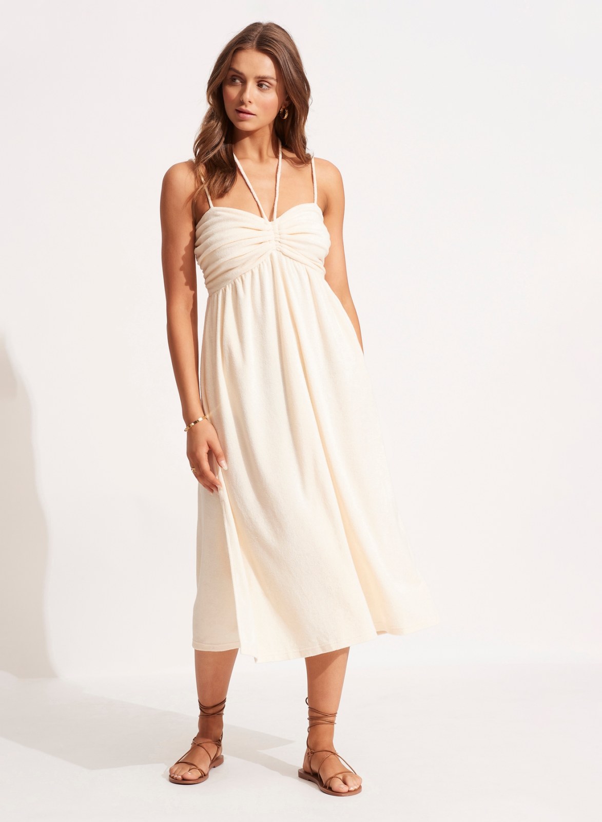 TERRY MIDI DRESS