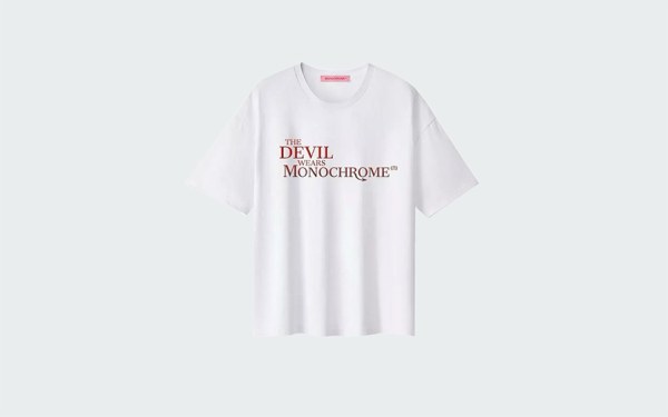  T-SHIRT THE DEVIL WEARS MONOCHROME