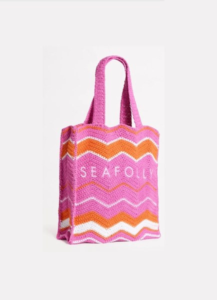 BEACH BAZAAR CROCHET TOTE BAG