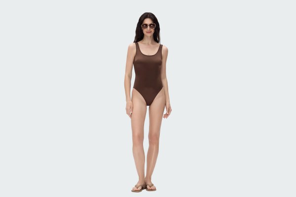 ONE-PIECE SWIMSUIT BROWN