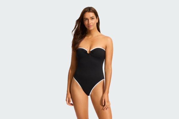 RING FRONT BANDEAU ONE PIECE