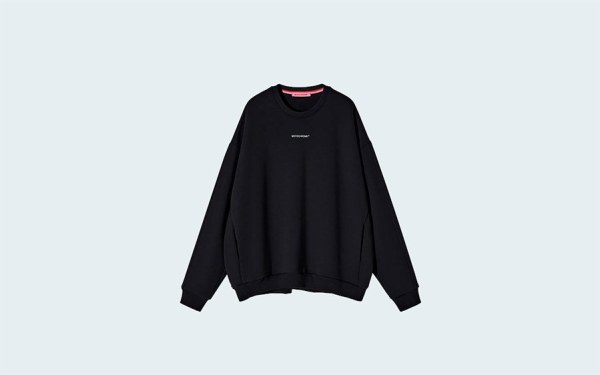 SWEATSHIRT REGULAR FLEECE BLACK