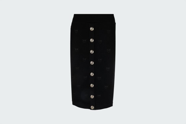 JACQUARD LOVE BIRDS SKIRT
