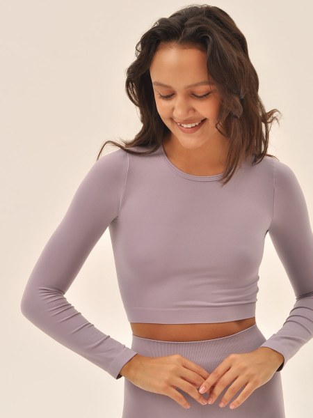 CROP TOP MANICA LUNGA