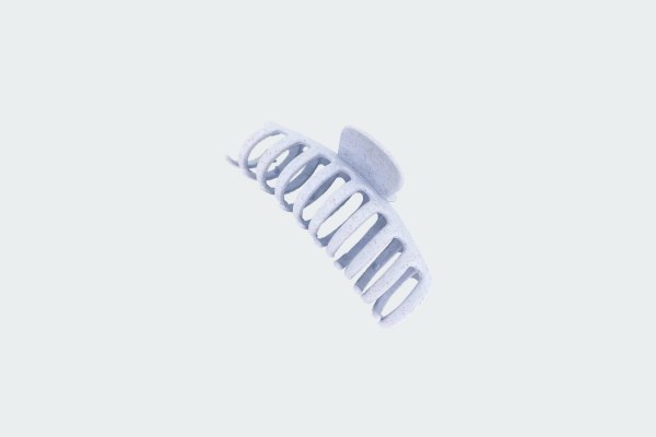 STRAW CLAW HAIR CLIP ROUND