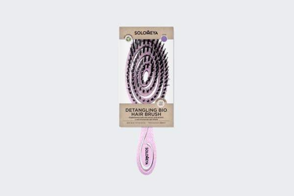 DETANGLING BIO HAIR BRUSH WITH NATURAL BOAR BRISTLE