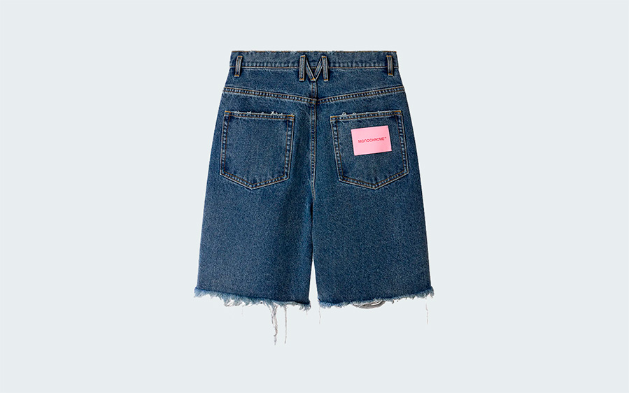 DENIM SHORTS MARBLE BLUE