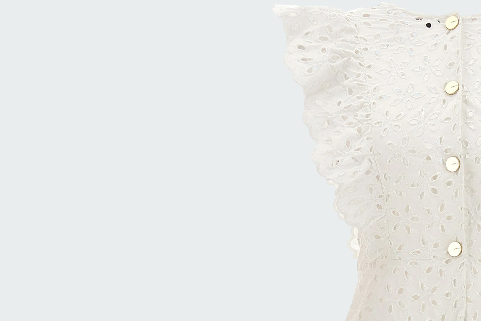 COTTON DRESS WITH BRODERIE ANGLAISE