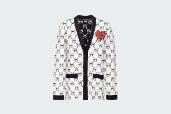 TECNEZIO CARDIGAN TUBICO JACQUARD MONOGRAM