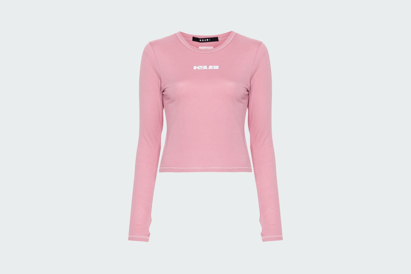 STACKED LS TEE PINK