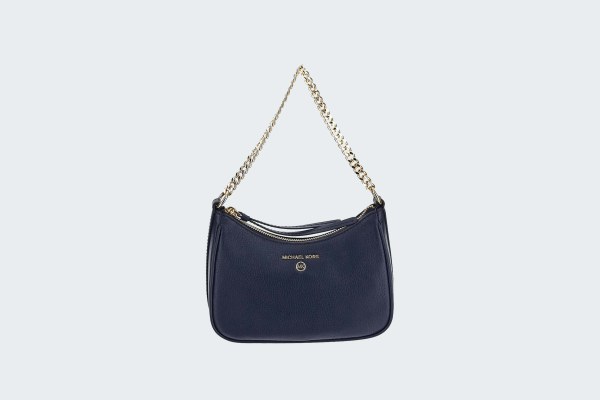 JET SET CHARM PEBBLED LEATHER POCHETTE