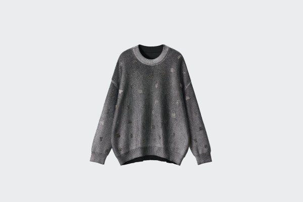 SWEATER SPARKLE PICTOGRAMS SILVER NY25