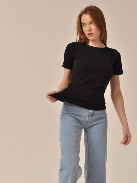 MAGLIA MANICA CORTA RIB